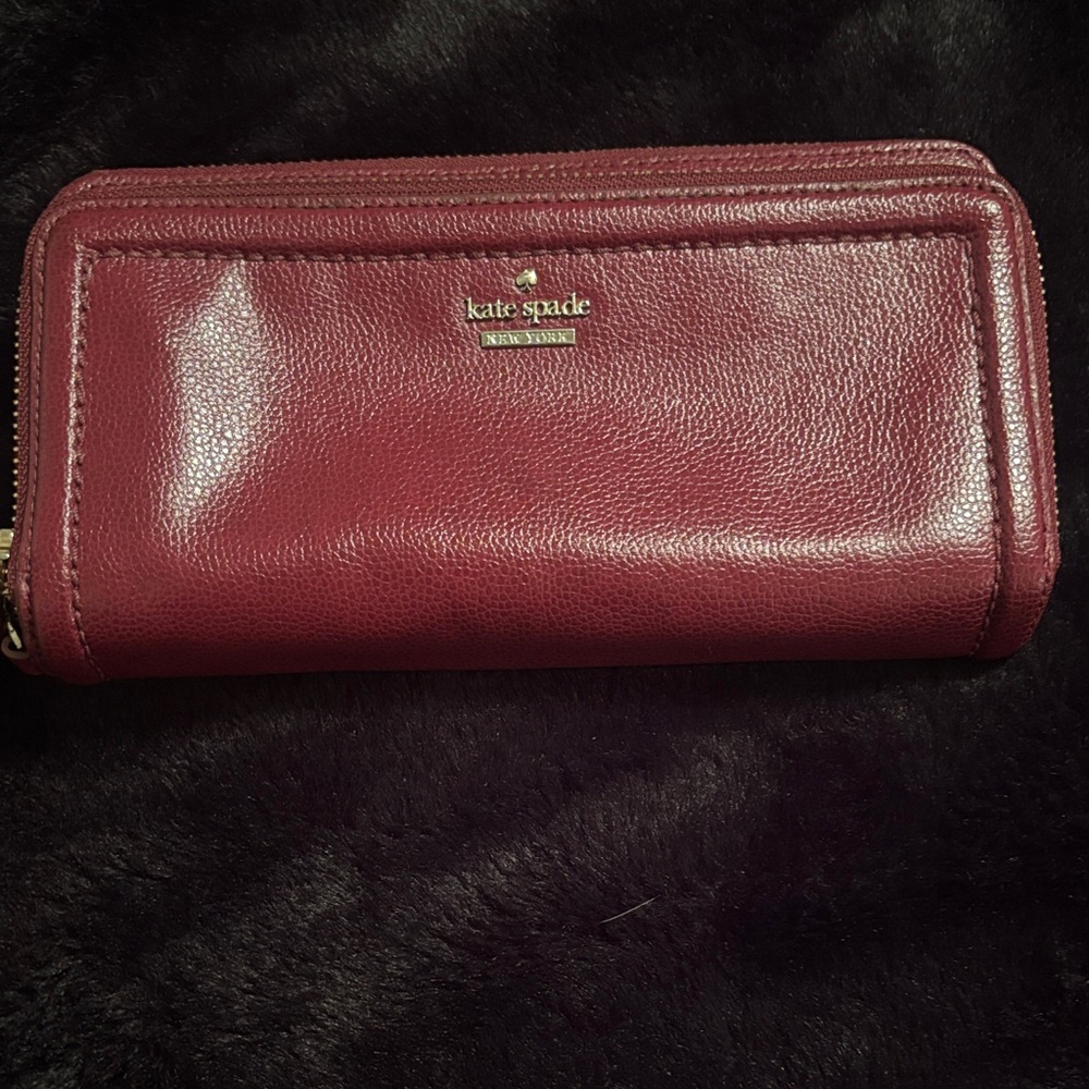 Kate Spade Deep Red Leather Wallet